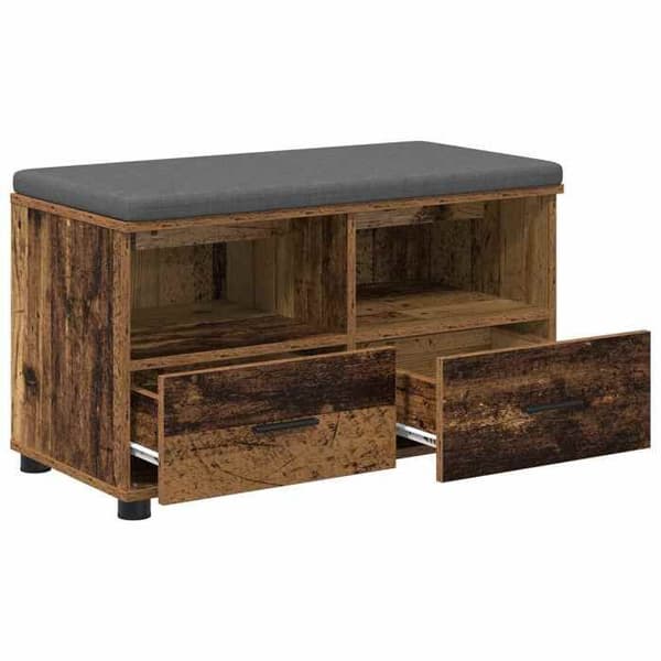 Maison Exclusive - Vanha puinen eteispankki 80 x 38 x 46 cm Svart