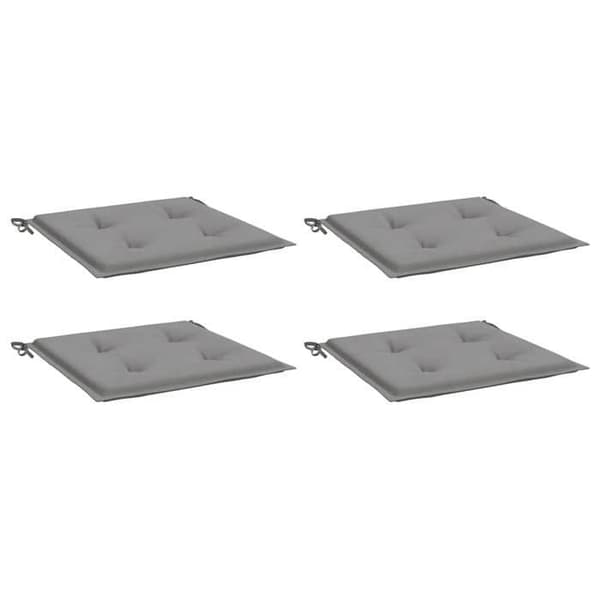 Maison Exclusive - Trädgårdsstolskuddar set om 4 grå 40x40x3 cm