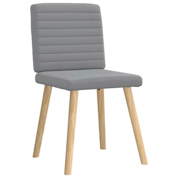 Maison Exclusive - Ruokatuolit 6 kpl vaaleanharmaa kangas
