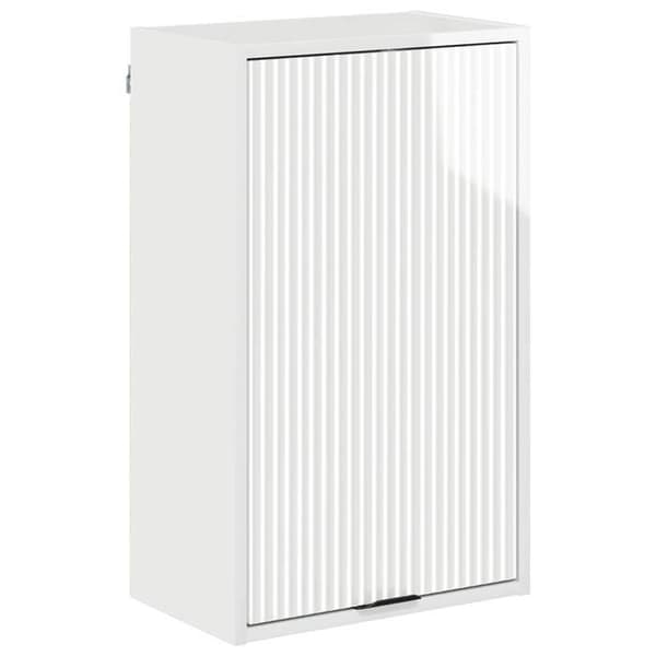 Badrumsmöbel - EXKLUSIV HEM - 39 x 23,5 x 65 cm - Blank vit - Ingenjörsträ - Väggmonterad Vit