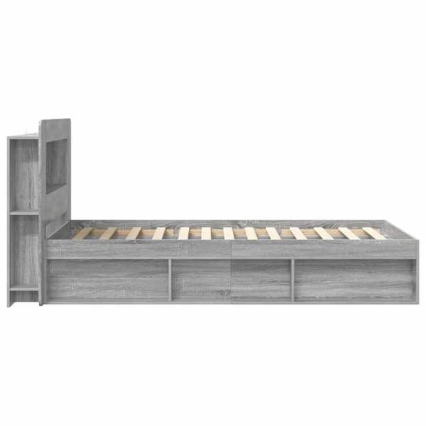 Maison Exclusive - Sengestel med opbevaring Sonoma grå 100 x 200 cm Sonoma grå