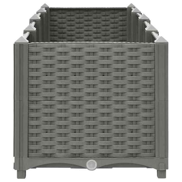 Maison Exclusive - Lys grå hævet seng 160x40x38 cm Polypropylen Ljusgrått