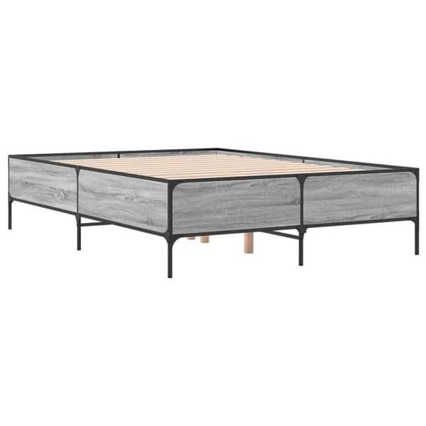 Maison Exclusive - Sengestel uden madras sonoma grå 150x200 cm Sonoma grå