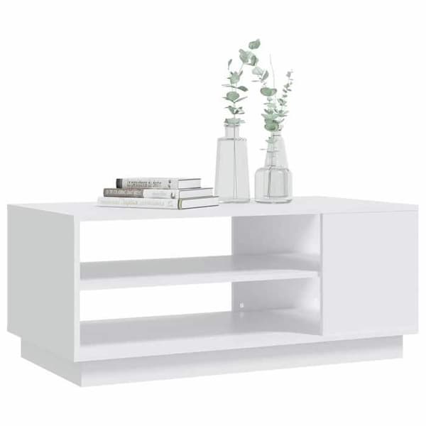 Bord - EKSKLUSIV HUS - 102 x 55 x 43 cm - Hvid - Spånplader - Stor opbevaring Vit