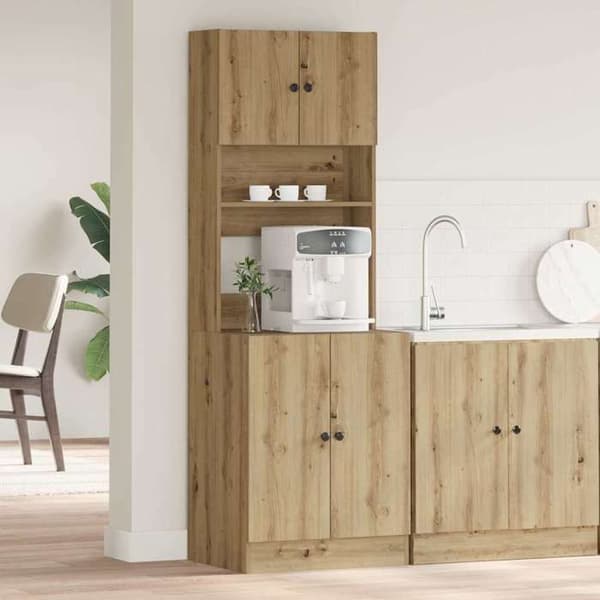 Maison Exclusive - Buffet i håndlavet egetræ 60 x 50 x 180 cm