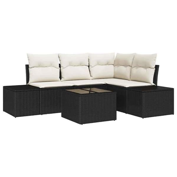Maison Exclusive - Sæt af have-sofa i brun og creme polyrotin