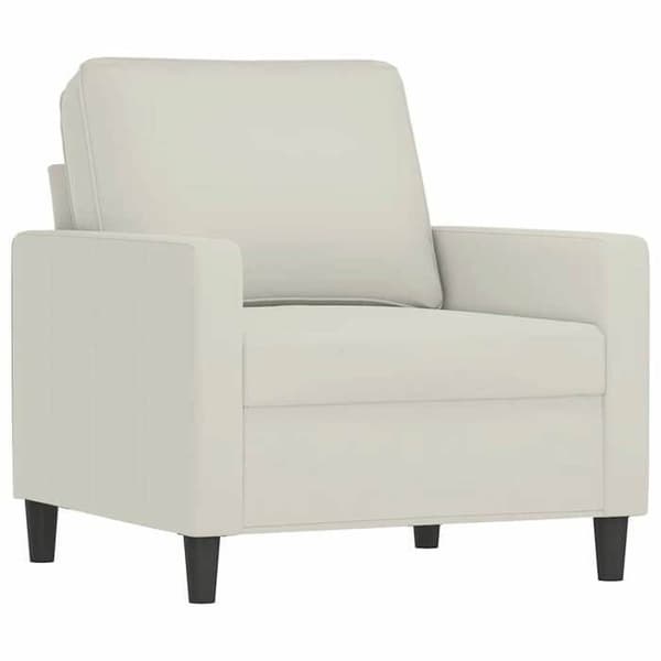 Maison Exclusive - Fåtölj Crème 60 cm Sammet Grädde