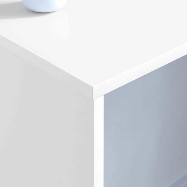 Maison Exclusive - Väggkontor Vit Ingenjörsträ 100 x 45 x 30 cm Vit