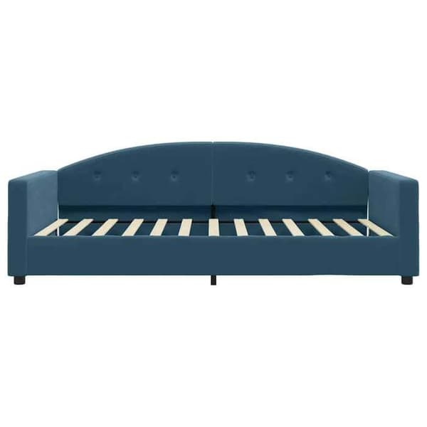 Maison Exclusive - Sängsoffa utan madrass blå 100x200 cm sammet blå