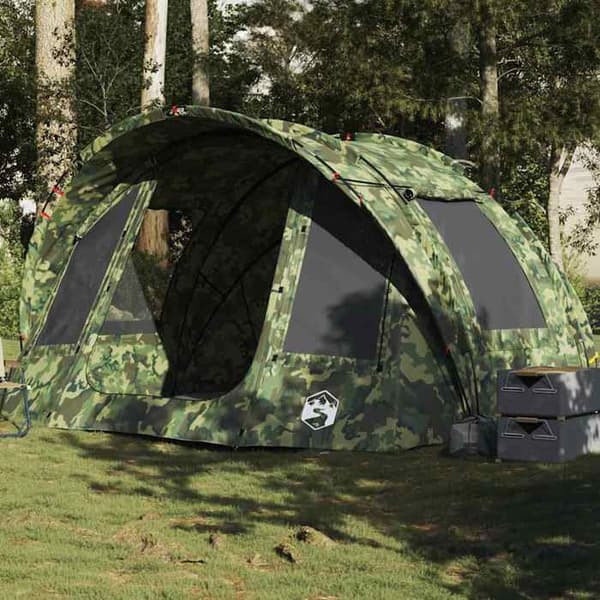 Maison Exclusive - Kaksipaikkainen kalastusteltta, vedenpitävä, camo-kuvio