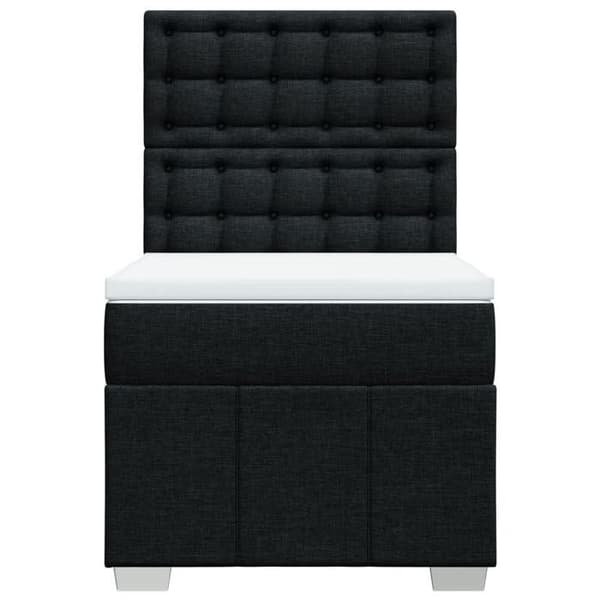 Sengestel med madras - Eksklusiv Hus - Sort - 90x200 cm - Lamelseng