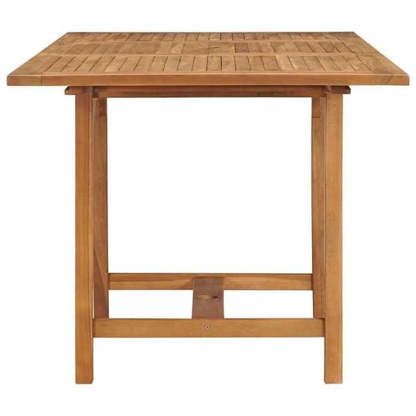Maison Exclusive - Utsträckbart trädgårdsbord (110-160)x80x75 cm Solid teak Varm färgfinish