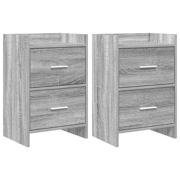Maison Exclusive - Natborde 2 stk Sonoma grå 40 x 30 x 60 cm