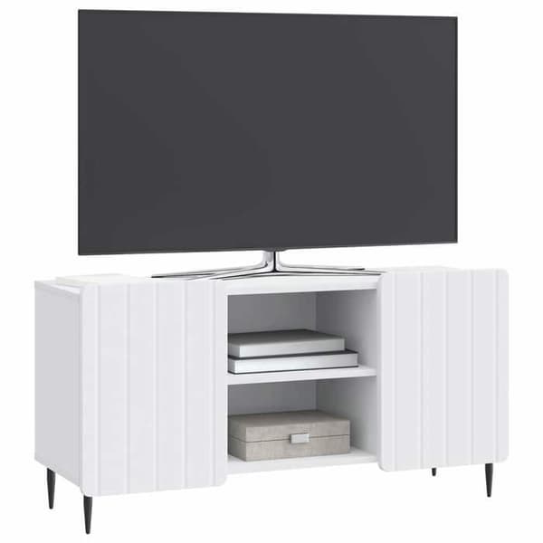 Maison Exclusive - TV-möbel Vit 102 x 34,5 x 52 cm Ingenjörsträ Vit