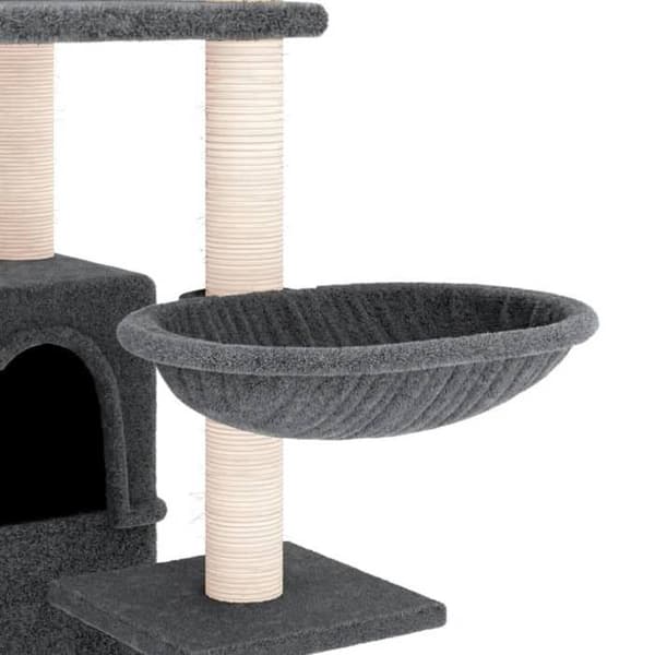 Maison Exclusive - Kattekradse med sisal i mørkegrå 175 cm mörkgrå