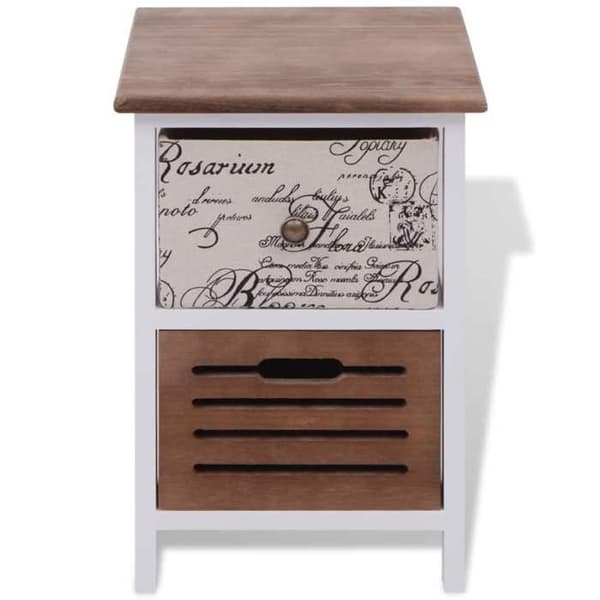 Maison Exclusive - Sängbord 2 st Trä kastanj
