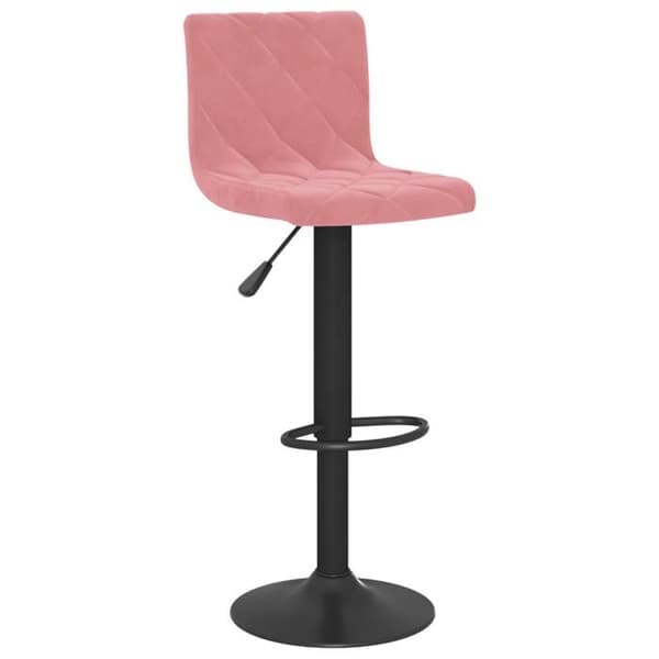 Maison Exclusive - Barstolar set om 2 rosa sammet