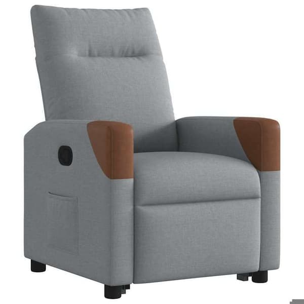 Maison Exclusive - Lätt grå recliner i tyg