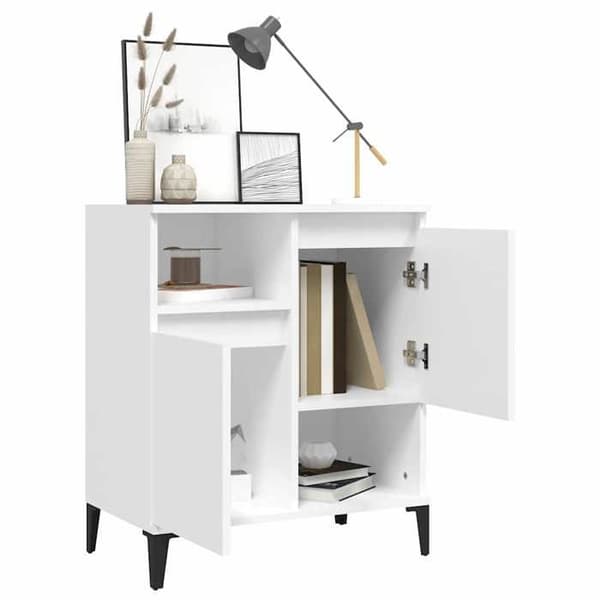 Maison Exclusive - Buffé Vit 60x35x70 cm Ingenjörsträ