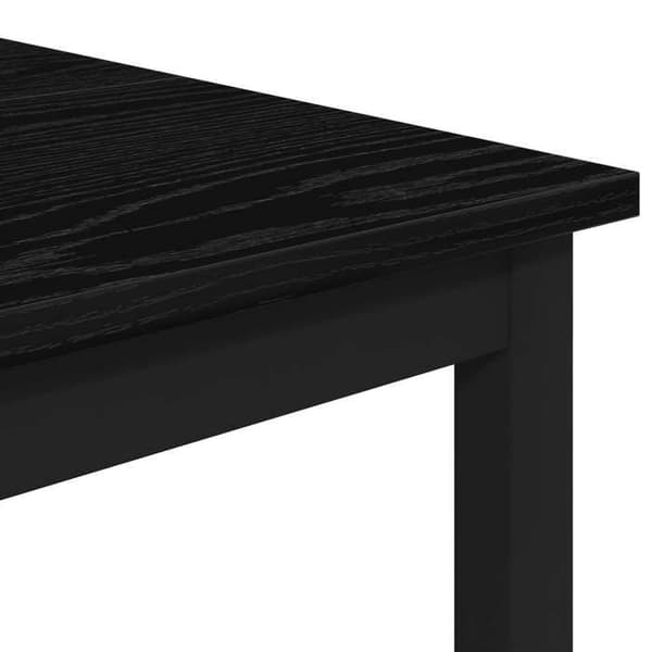 Maison Exclusive - Barbord 52 x 52 x 90 cm Ingeniørtræ Sort eg