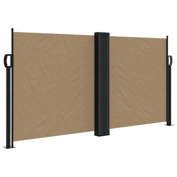 Maison Exclusive - Retractable sidokappa taupe 120x1200 cm
