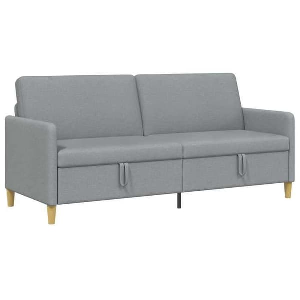 Maison Exclusive - Soffa med förvaring Ljusgrå 192 x 78 x 87 cm Polyester