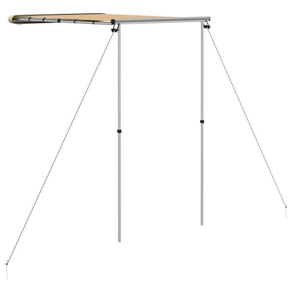 Maison Exclusive - Campingbil och husvagnsmarkis 1,2x2x2,15 m Beige