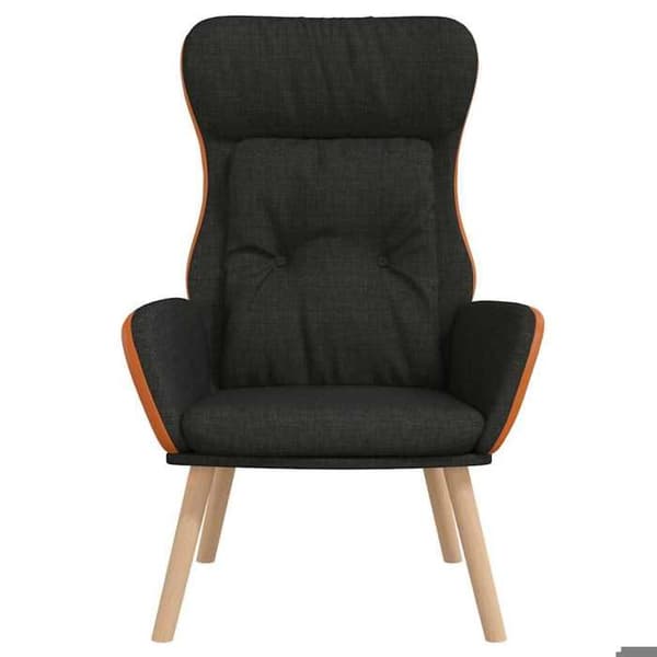 Maison Exclusive - Avkopplingsstol Svart Tyg och PVC