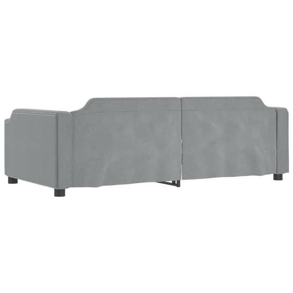 Maison Exclusive - Ljusgrå dagbädd 100x190 cm tyg ljusgrått