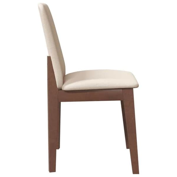 Maison Exclusive - Spisestole med puder 2 stk brun massiv gummitræ