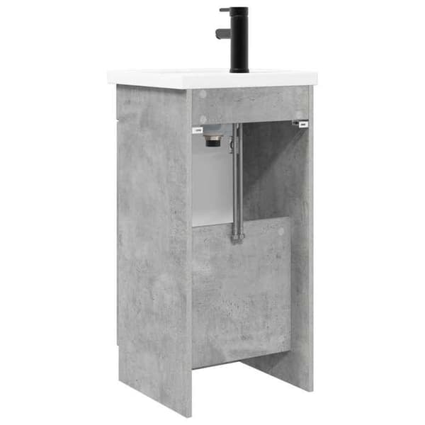 Maison Exclusive - Badeværelsesmøbel med vask Grå beton 42 x 40 x 84,5 cm