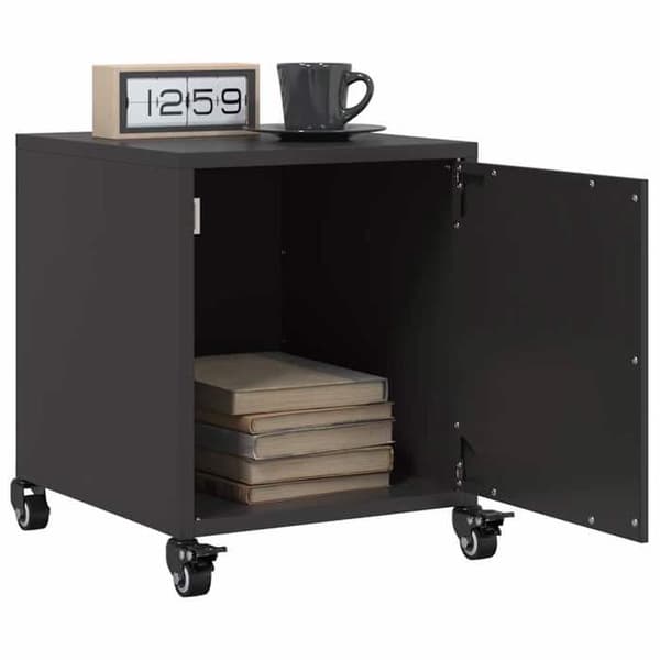 Maison Exclusive - Sort natbord 36x39x43,5 cm stål