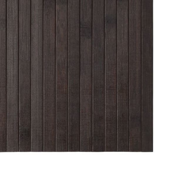 Maison Exclusive - Mörkbrun rektangulär matta 60x300 cm bambu