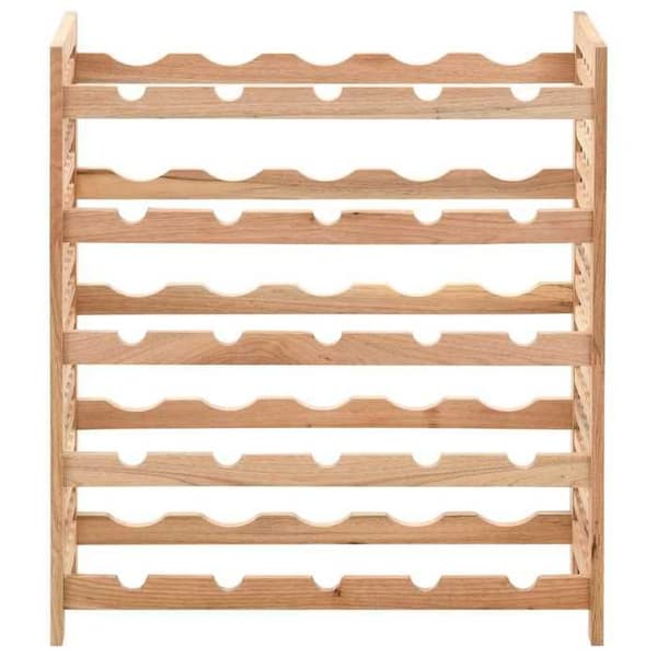 Maison Exclusive - Flaskställ för 25 flaskor Valnöt 63x25x73cm Valnötsträ (valnötsfärg)