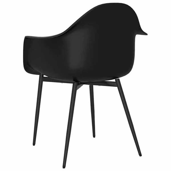 Maison Exclusive - Matstolar set om 4 svart PP