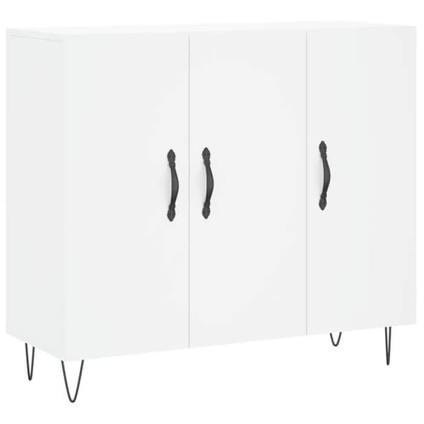Maison Exclusive - Buffé vit 90x34x80 cm ingenjörsträ