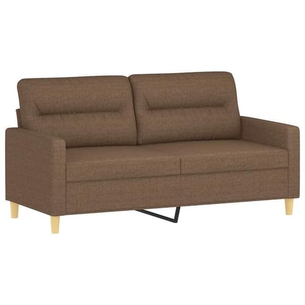 Maison Exclusive - Sæt af 2 sofaer med puder Brun Stof
