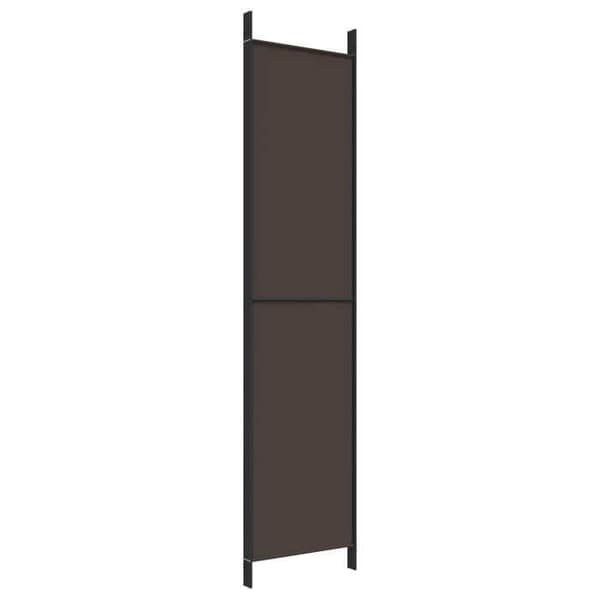 Maison Exclusive - Skillevæg 4 paneler Brun 200x220 cm Stof