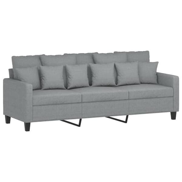 Maison Exclusive - Sæt af 2 sofaer med puder Lys grå Stof