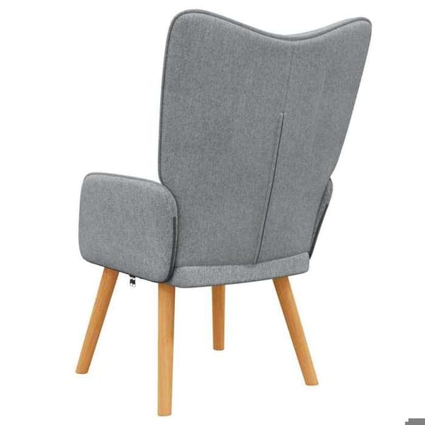Maison Exclusive - Ljusgrå avslappningsstol i tyg