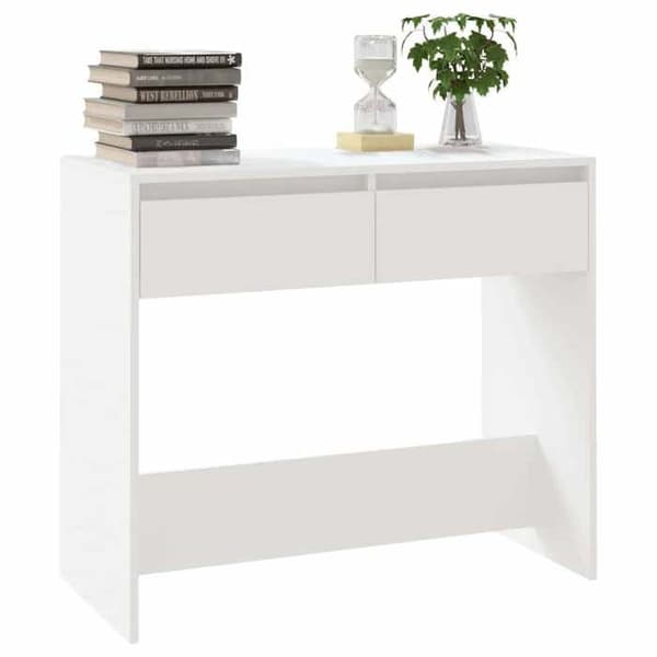 Maison Exclusive - Konsolbord Hvid 89x41x76,5 cm Stål Vit