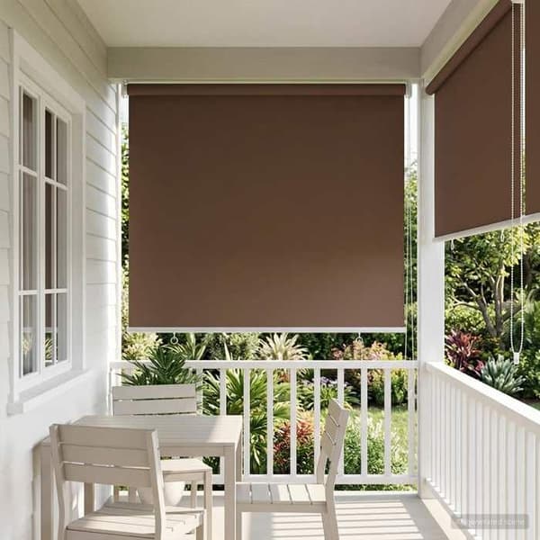 Maison Exclusive - Rullende udendørs butik UV-beskyttelse Taupe Polyester
