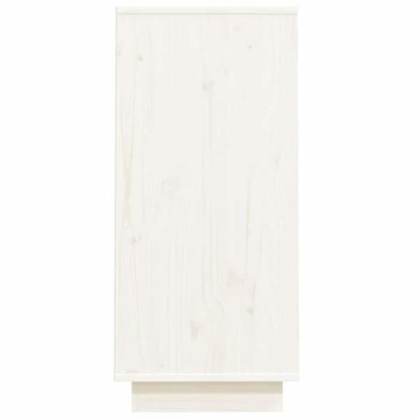 Maison Exclusive - Konsolskab Hvid 60x34x75 cm Solid fyrretræ