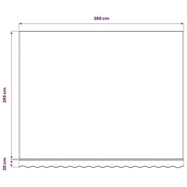 Maison Exclusive - Sinivalkoinen varakangas 400x300 cm polyesteri Blå och vit