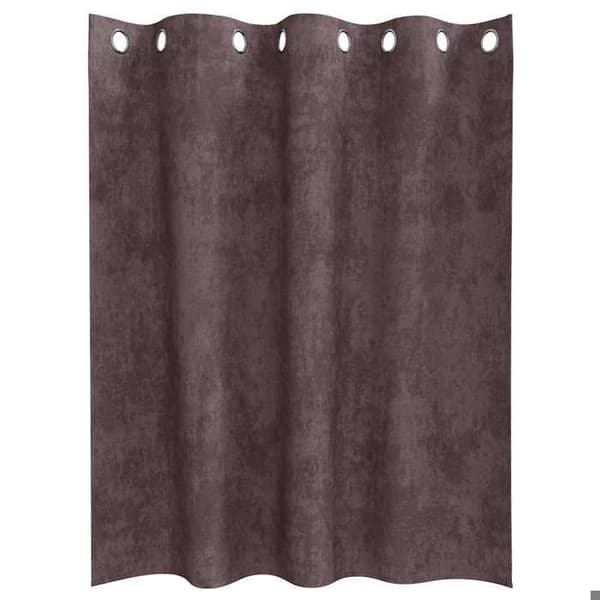 Maison Exclusive - Gardiner i sammet 2 st Brun 140 x 140 cm Sammet brun