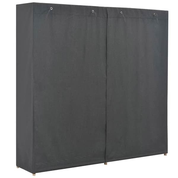 Maison Exclusive - Grå Garderob 200 x 40 x 170 cm Tyg Grå