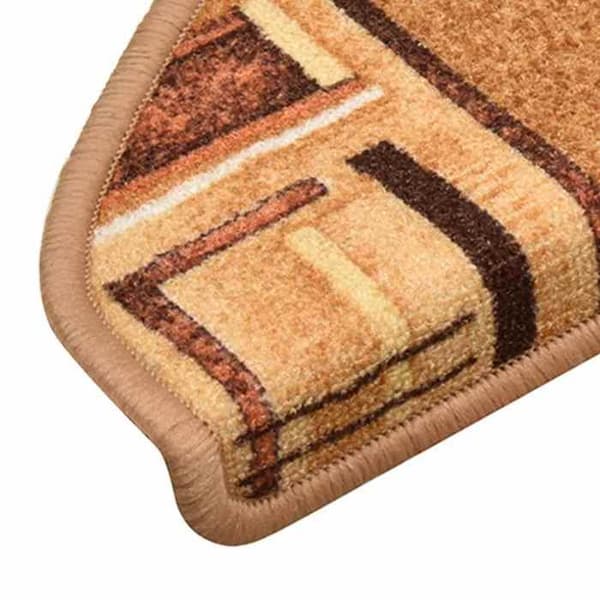 Maison Exclusive - Selvklebende trappetæpper 10 stk 65x21x4 cm Beige beige