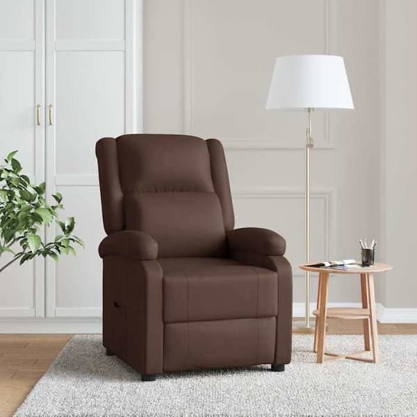Maison Exclusive - Brun læderlook hvilestol
