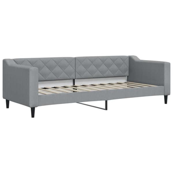 Maison Exclusive - Dagbädd med ljusgrå madrass 80x200 cm tyg