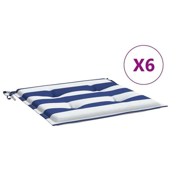 Maison Exclusive - Trädgårdsstolar kuddar set om 6 50x50x3 cm tyg